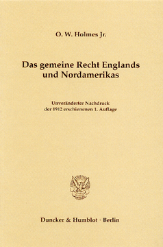 Das gemeine Recht Englands und Nordamerikas Das gemeine Recht Englands und Nordamerikas
