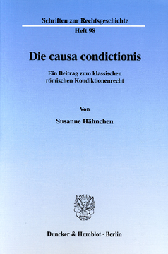 Die causa condictionis Die causa condictionis