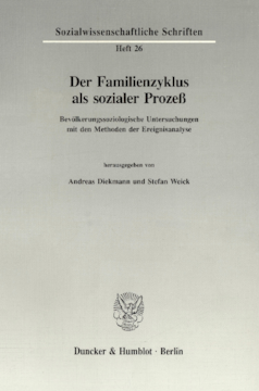 Der Familienzyklus als sozialer Prozeß Der Familienzyklus als sozialer Prozeß