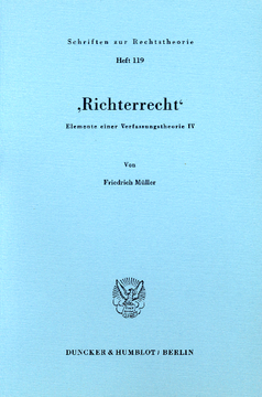 'Richterrecht' 'Richterrecht'