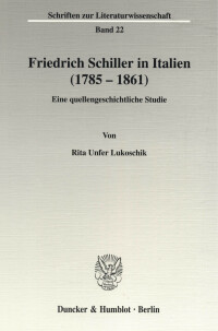 Friedrich Schiller in Italien (1785 - 1861)