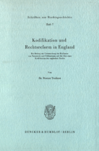Kodifikation und Rechtsreform in England