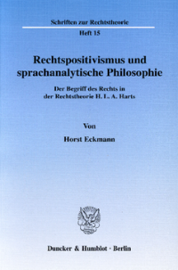 Rechtspositivismus und sprachanalytische Philosophie