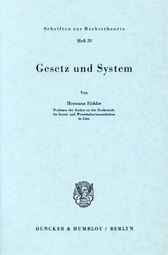 Gesetz und System Gesetz und System