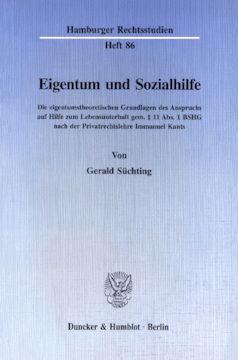 Eigentum und Sozialhilfe Eigentum und Sozialhilfe