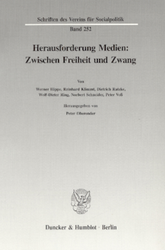 Herausforderung Medien: Zwischen Freiheit und Zwang Herausforderung Medien: Zwischen Freiheit und Zwang