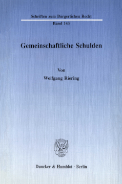 Gemeinschaftliche Schulden Gemeinschaftliche Schulden