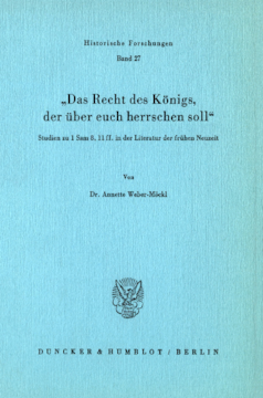 Das Recht des Königs, der über euch herrschen soll Das Recht des Königs, der über euch herrschen soll