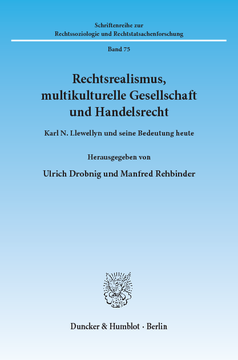 Rechtsrealismus, multikulturelle Gesellschaft und Handelsrecht Rechtsrealismus, multikulturelle Gesellschaft und Handelsrecht