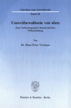 Umweltbewußtsein von oben Umweltbewußtsein von oben