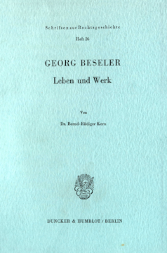 Georg Beseler Georg Beseler