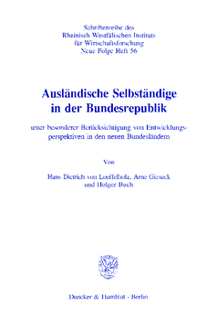 Ausländische Selbständige in der Bundesrepublik Ausländische Selbständige in der Bundesrepublik