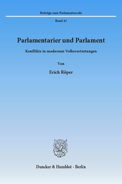 Parlamentarier und Parlament Parlamentarier und Parlament