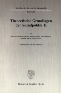 Theoretische Grundlagen der Sozialpolitik II