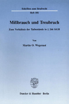 Mißbrauch und Treubruch Mißbrauch und Treubruch