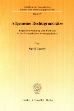 Allgemeine Rechtsgrundsätze Allgemeine Rechtsgrundsätze