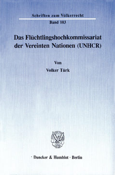 Das Flüchtlingshochkommissariat der Vereinten Nationen (UNHCR) Das Flüchtlingshochkommissariat der Vereinten Nationen (UNHCR)