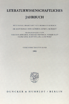 Literaturwissenschaftliches Jahrbuch Literaturwissenschaftliches Jahrbuch