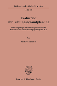 Evaluation der Bildungsgesamtplanung Evaluation der Bildungsgesamtplanung