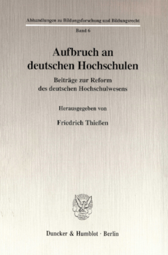 Aufbruch an deutschen Hochschulen Aufbruch an deutschen Hochschulen
