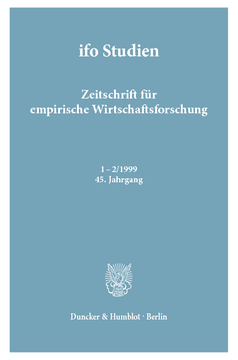 ifo Studien ifo Studien