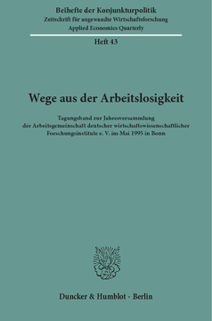 Wege aus der Arbeitslosigkeit Wege aus der Arbeitslosigkeit