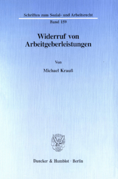 Widerruf von Arbeitgeberleistungen Widerruf von Arbeitgeberleistungen