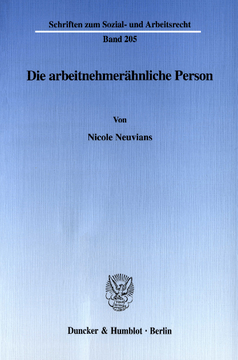 Die arbeitnehmerähnliche Person Die arbeitnehmerähnliche Person