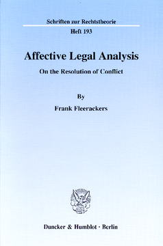 Affective Legal Analysis Affective Legal Analysis
