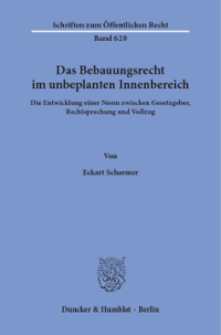 Das Bebauungsrecht im unbeplanten Innenbereich