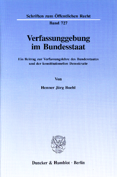 Verfassunggebung im Bundesstaat Verfassunggebung im Bundesstaat