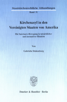 Kirchenasyl in den Vereinigten Staaten von Amerika Kirchenasyl in den Vereinigten Staaten von Amerika