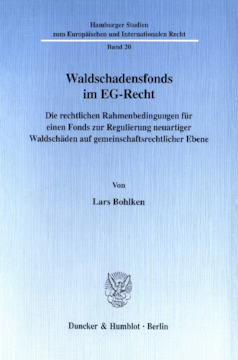 Waldschadensfonds im EG-Recht Waldschadensfonds im EG-Recht