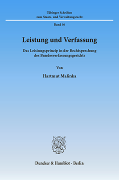 Leistung und Verfassung Leistung und Verfassung