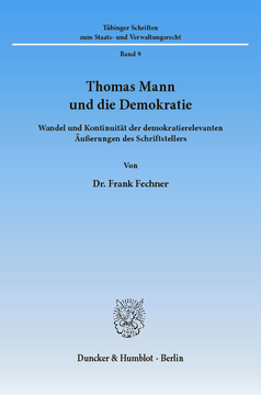 Thomas Mann und die Demokratie Thomas Mann und die Demokratie