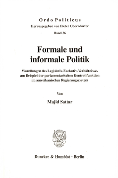 Formale und informale Politik Formale und informale Politik