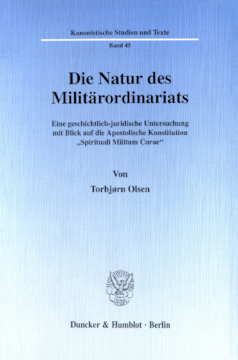 Die Natur des Militärordinariats Die Natur des Militärordinariats