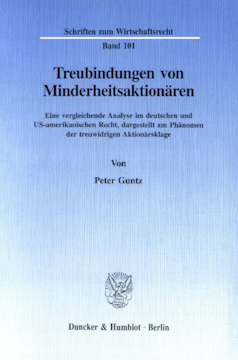 Treubindungen von Minderheitsaktionären Treubindungen von Minderheitsaktionären