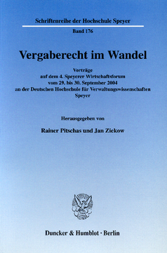 Vergaberecht im Wandel Vergaberecht im Wandel