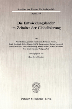Die Entwicklungsländer im Zeitalter der Globalisierung Die Entwicklungsländer im Zeitalter der Globalisierung