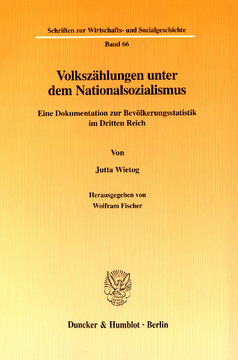 Volkszählungen unter dem Nationalsozialismus Volkszählungen unter dem Nationalsozialismus