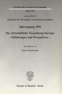 Die wirtschaftliche Neuordnung Europas