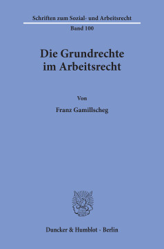 Die Grundrechte im Arbeitsrecht Die Grundrechte im Arbeitsrecht