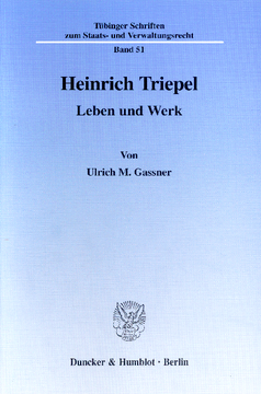 Heinrich Triepel Heinrich Triepel