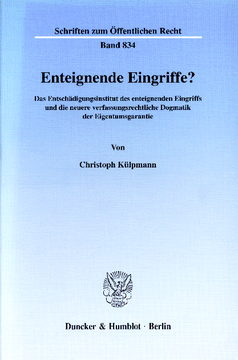 Enteignende Eingriffe? Enteignende Eingriffe?