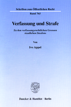 Verfassung und Strafe Verfassung und Strafe
