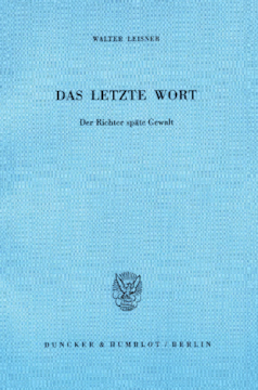 Das letzte Wort Das letzte Wort