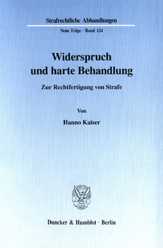 Widerspruch und harte Behandlung Widerspruch und harte Behandlung