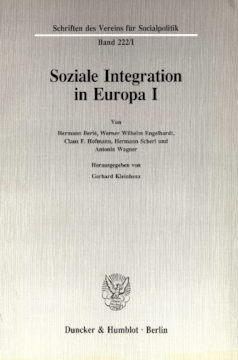 Soziale Integration in Europa I Soziale Integration in Europa I