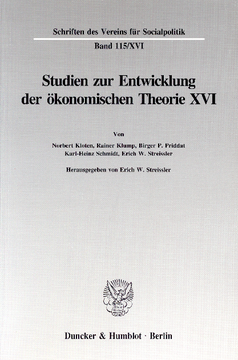Die Umsetzung wirtschaftspolitischer Grundkonzeptionen in die kontinentaleuropäische Praxis des 19. und 20. Jahrhunderts, I. Teil Die Umsetzung wirtschaftspolitischer Grundkonzeptionen in die kontinentaleuropäische Praxis des 19. und 20. Jahrhunderts, I. Teil